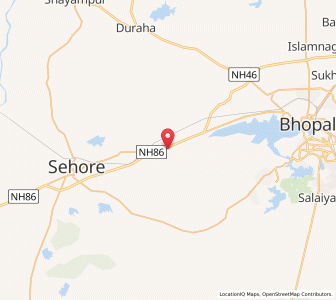 Map of Phanda, Madhya Pradesh