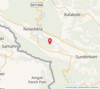 Map of Phandila, Kashmir