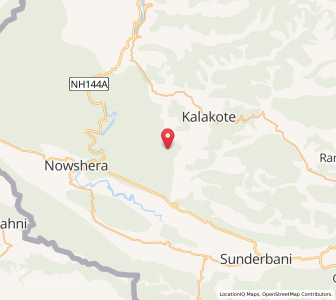 Map of Phanra, Kashmir