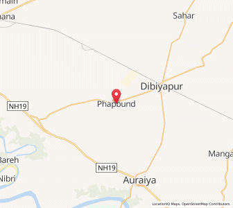 Map of Phaphund, Uttar Pradesh