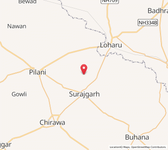 Map of Pharat, Rajasthan