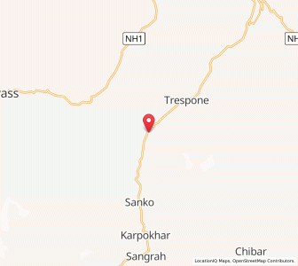 Map of Pharona, Kashmir