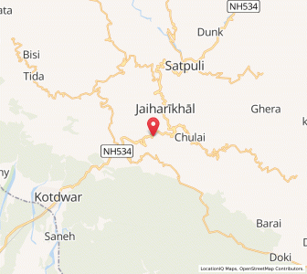 Map of Pharsula, Uttarakhand