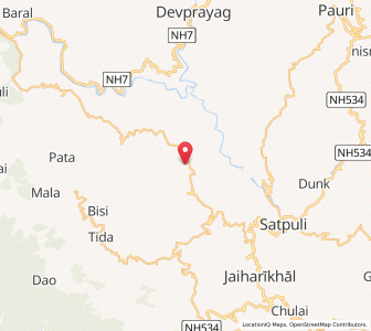 Map of Pharsuli, Uttarakhand