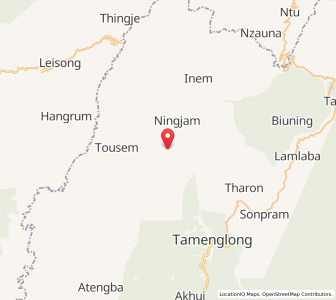 Map of Phellong, Manipur