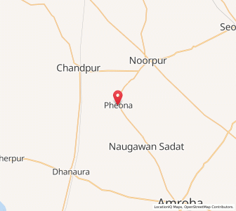 Map of Pheona, Uttar Pradesh
