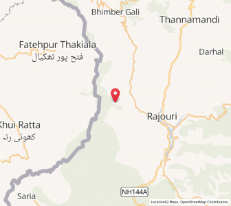 Map of Pherra, Kashmir