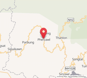 Map of Pherzawl, Manipur