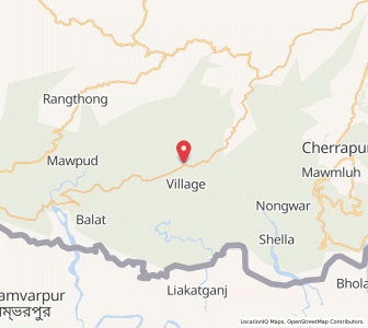 Map of Photspi, Meghalaya