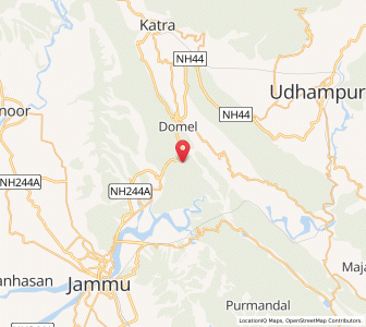 Map of Phralkhad, Kashmir