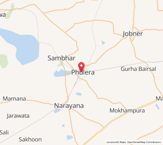 Map of Phulera, Rajasthan