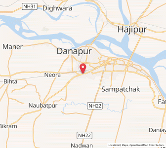 Map of Phulwari Sharif, Bihar