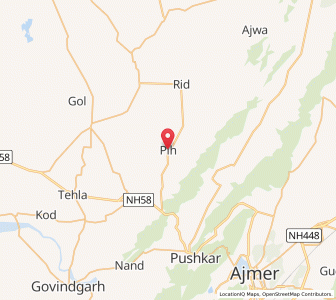 Map of Pi, Rajasthan