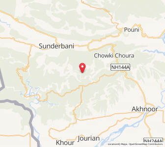 Map of Piah, Kashmir