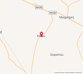 Map of Pihani, Uttar Pradesh