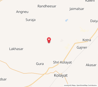 Map of Pilap, Rajasthan