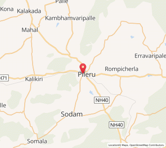 Map of Pileru, Andhra Pradesh