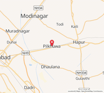 Map of Pilkhua, Uttar Pradesh
