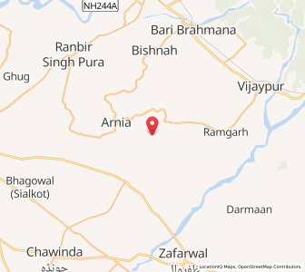 Map of Pindi Charkan Kalan, Kashmir