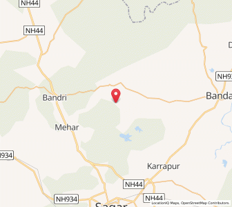 Map of Piparia Illai, Madhya Pradesh