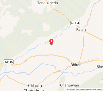 Map of Piparia Kalan, Madhya Pradesh
