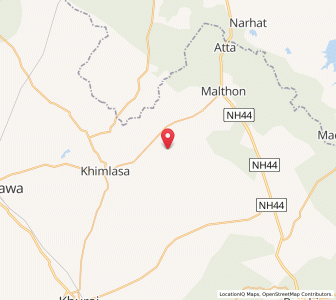 Map of Piparkhiriya, Madhya Pradesh