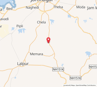 Map of Pipartora, Gujarat