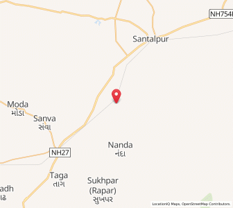 Map of Piprala, Gujarat