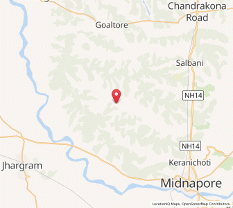 Map of Pirakata, West Bengal