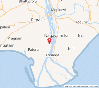 Map of Piratalanka, Andhra Pradesh