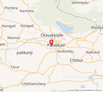 Map of Pirayiri, Kerala