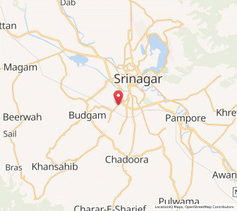 Map of Pirbagh, Kashmir