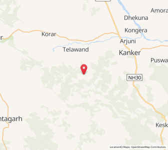 Map of Pirhapal, Chhattisgarh