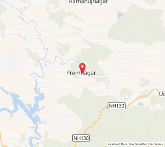 Map of Piria, Chhattisgarh