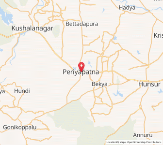 Map of Piriyapatna, Karnataka
