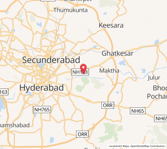 Map of Pirzadaguda, Telangana