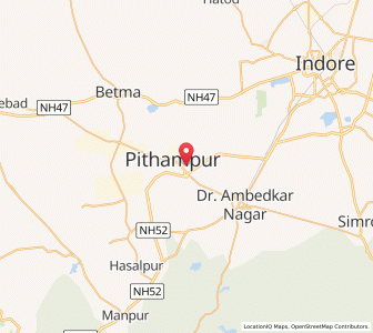 Map of Pithampur, Madhya Pradesh