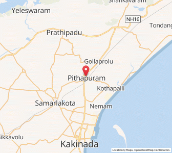 Map of Pithapuram, Andhra Pradesh