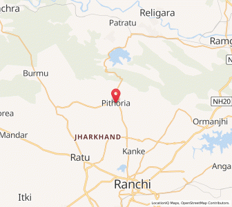 Map of Pithauria, Jharkhand