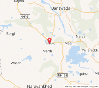 Map of Pitlam, Andhra Pradesh