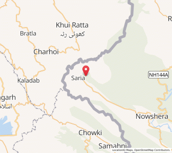 Map of Pogla, Kashmir