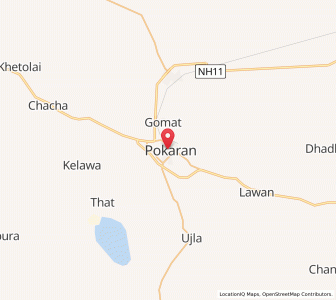 Map of Pokaran, Rajasthan