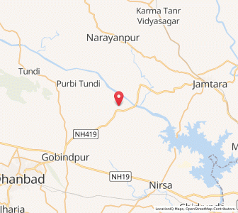 Map of Pokharia, Jharkhand