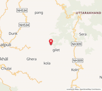 Map of Pokhra, Uttarakhand
