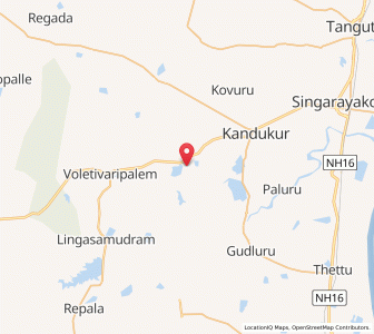 Map of Pokuru, Andhra Pradesh