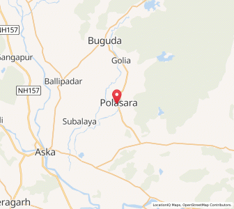 Map of Polasara, Odisha