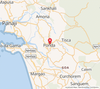 Map of Ponda, Goa