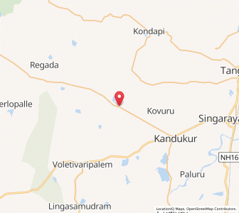 Map of Ponnaluru, Andhra Pradesh