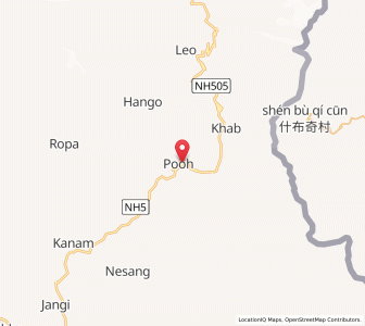 Map of Poo, Himachal Pradesh