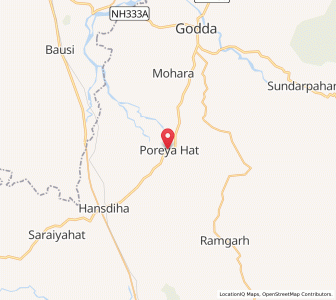 Map of Poreya, Jharkhand